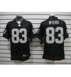 Nike Oakland Raiders 83 Brandon Myers Black Elite NFL Jersey
