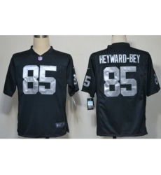 Nike Oakland Raiders 85 Darrius Heyward-Bey Black Game NFL Jersey