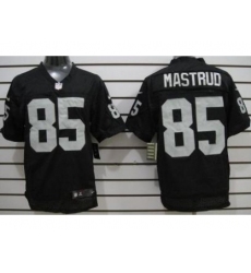 Nike Oakland Raiders 85 Jeron Mastrud Black Elite NFL Jersey
