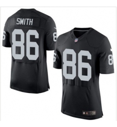 Nike Oakland Raiders #86 Lee Smith Black Team Color Men 27s Stitched NFL New Elite Jersey