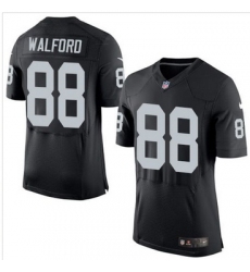 Nike Oakland Raiders #88 Clive Walford Black Team Color Men 27s Stitched NFL New Elite Jersey
