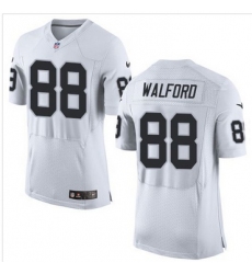Nike Oakland Raiders #88 Clive Walford White Men 27s Stitched NFL New Elite Jersey