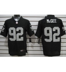 Nike Oakland Raiders 92 Eddie McGee Black Elite NFL Jersey