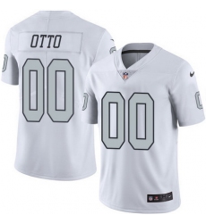 Nike Raiders #00 Jim Otto White Mens Stitched NFL Limited Rush Jersey