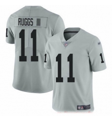 Nike Raiders 11 Henry Ruggs III Silver Men Stitched NFL Limited Inverted Legend Jersey