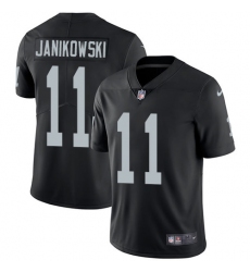 Nike Raiders #11 Sebastian Janikowski Black Team Color Mens Stitched NFL Vapor Untouchable Limited Jersey