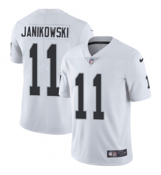 Nike Raiders #11 Sebastian Janikowski White Mens Stitched NFL Vapor Untouchable Limited Jersey
