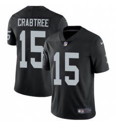 Nike Raiders #15 Michael Crabtree Black Team Color Mens Stitched NFL Vapor Untouchable Limited Jersey