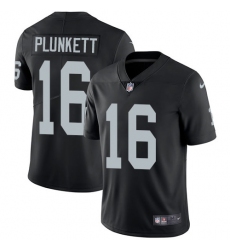 Nike Raiders #16 Jim Plunkett Black Team Color Mens Stitched NFL Vapor Untouchable Limited Jersey