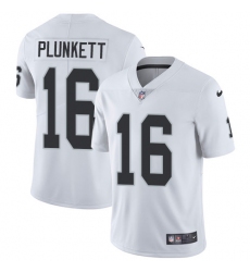 Nike Raiders #16 Jim Plunkett White Mens Stitched NFL Vapor Untouchable Limited Jersey