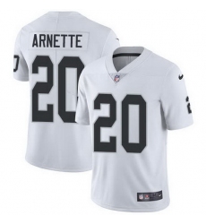 Nike Raiders 20 Damon Arnette White Men Stitched NFL Vapor Untouchable Limited Jersey