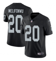 Nike Raiders #20 Obi Melifonwu Black Team Color Mens Stitched NFL Vapor Untouchable Limited Jersey