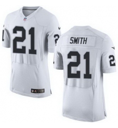 Nike Raiders #21 Sean Smith White Mens Stitched NFL New Elite Jersey