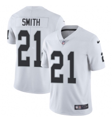 Nike Raiders #21 Sean Smith White Mens Stitched NFL Vapor Untouchable Limited Jersey
