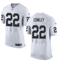 Nike Raiders #22 Gareon Conley White Mens Stitched NFL New Elite Jersey