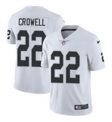 Nike Raiders 22 Isaiah Crowell White Men Stitched NFL Vapor Untouchable Limited Jersey