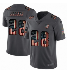 Nike Raiders 28 Josh Jacobs 2019 Salute To Service USA Flag Fashion Limited Jersey