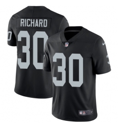 Nike Raiders #30 Jalen Richard Black Team Color Mens Stitched NFL Vapor Untouchable Limited Jersey