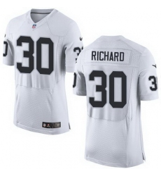 Nike Raiders #30 Jalen Richard White Mens Stitched NFL New Elite Jersey