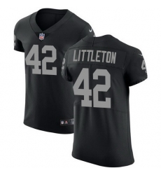 Nike Raiders 42 Cory Littleton Black Team Color Men Stitched NFL Vapor Untouchable Elite Jersey