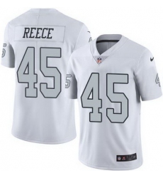 Nike Raiders #45 Marcel Reece White Mens Stitched NFL Limited Rush Jersey