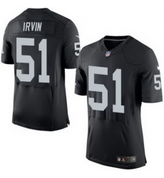 Nike Raiders #51 Bruce Irvin Black Team Color Mens Stitched NFL New Elite Jersey