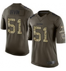 Nike Raiders #51 Bruce Irvin Green Mens Stitched NFL Limited Salute to Service Jersey