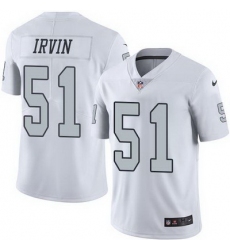 Nike Raiders #51 Bruce Irvin White Mens Stitched NFL Limited Rush Jersey