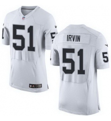 Nike Raiders #51 Bruce Irvin White Mens Stitched NFL New Elite Jersey