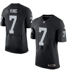 Nike Raiders #7 Marquette King Black Team Color Mens Stitched NFL New Elite Jersey