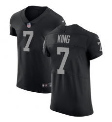 Nike Raiders #7 Marquette King Black Team Color Mens Stitched NFL Vapor Untouchable Elite Jersey