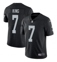 Nike Raiders #7 Marquette King Black Team Color Mens Stitched NFL Vapor Untouchable Limited Jersey