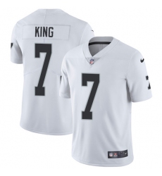 Nike Raiders #7 Marquette King White Mens Stitched NFL Vapor Untouchable Limited Jersey