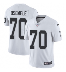 Nike Raiders #70 Kelechi Osemele White Mens Stitched NFL Vapor Untouchable Limited Jersey