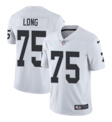 Nike Raiders #75 Howie Long White Mens Stitched NFL Vapor Untouchable Limited Jersey