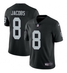 Nike Raiders 8 Josh Jacobs Black Team Color Men Stitched NFL Vapor Untouchable Limited Jersey