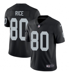 Nike Raiders #80 Jerry Rice Black Team Color Mens Stitched NFL Vapor Untouchable Limited Jersey