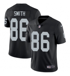 Nike Raiders #86 Lee Smith Black Team Color Mens Stitched NFL Vapor Untouchable Limited Jersey