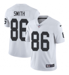 Nike Raiders #86 Lee Smith White Mens Stitched NFL Vapor Untouchable Limited Jersey