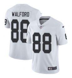 Nike Raiders #88 Clive Walford White Mens Stitched NFL Vapor Untouchable Limited Jersey
