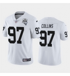 Nike Raiders 97 Maliek Collins White 2020 Inaugural Season Vapor Untouchable Limited Jersey