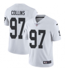 Nike Raiders 97 Maliek Collins White Men Stitched NFL Vapor Untouchable Limited Jersey
