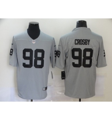 Nike Raiders 98 Maxx Crosby Gray Inverted Legend Limited Jersey