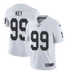 Nike Raiders #99 Arden Key White Mens Stitched NFL Vapor Untouchable Limited Jersey