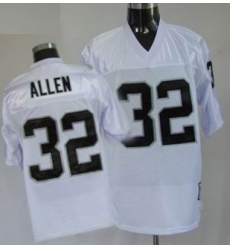 Oakland Raiders 32 M.Allen white throwback Jersey mitchellandness