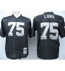 Oakland Raiders 75 Howie Long black(Silver Number)throwback