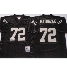 Oakland Raiders Black #72 MATUSZAK Black Stitched NCAA Jersey