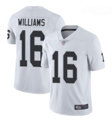 Raiders 16 Tyrell Williams White Men Stitched Football Vapor Untouchable Limited Jersey