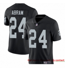 Raiders 24 Johnathan Abram Black Team Color Men Stitched Football Vapor Untouchable Limited Jersey