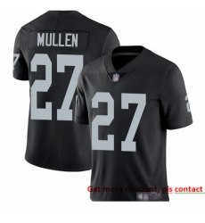 Raiders 27 Trayvon Mullen Black Team Color Men Stitched Football Vapor Untouchable Limited Jersey